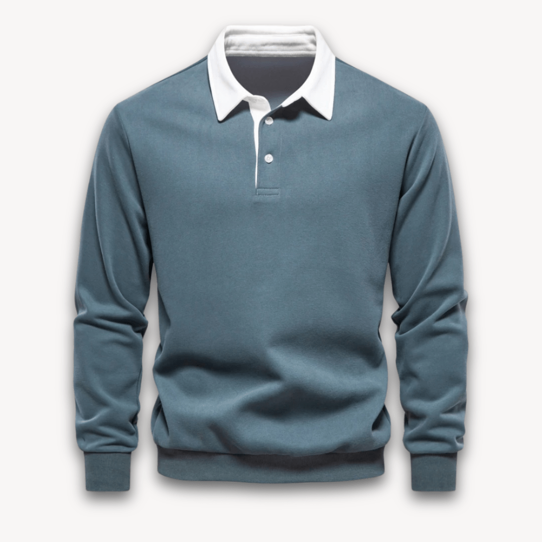 Unai | Classic long-sleeved polo sweater