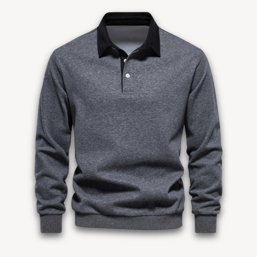 Unai | Classic long-sleeved polo sweater