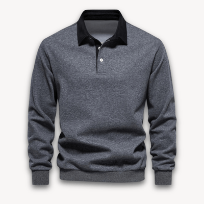 Unai | Classic long-sleeved polo sweater