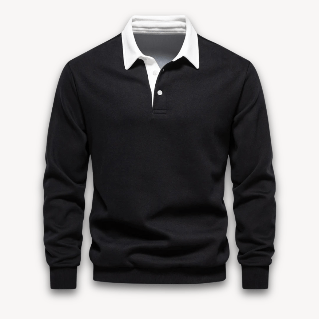 Unai | Classic long-sleeved polo sweater