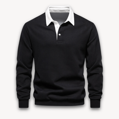 Unai | Classic long-sleeved polo sweater