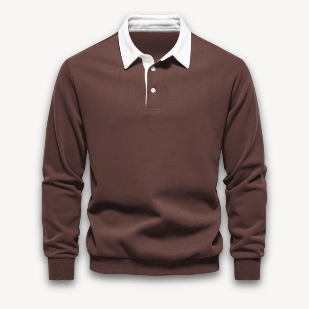 Unai | Classic long-sleeved polo sweater