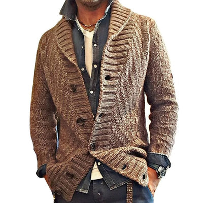 Lian | Vintage knitted cardigan with lapels