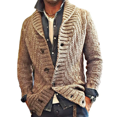 Lian | Vintage knitted cardigan with lapels