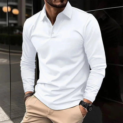 Jeremiah® | Long sleeve casual polo shirt
