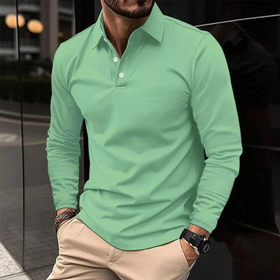 Jeremiah® | Long sleeve casual polo shirt