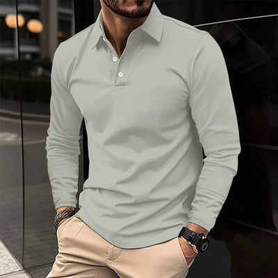 Jeremiah® | Long sleeve casual polo shirt