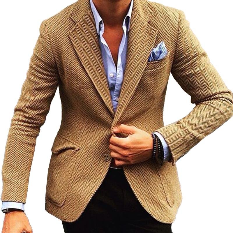 Lars | Classic herringbone blazer with lapels