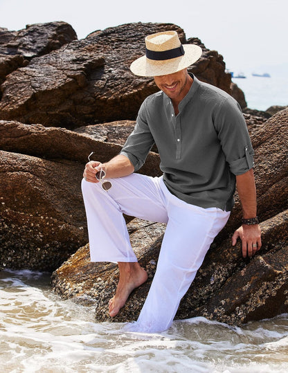 Agaton® | THE HENLEY COLLAR SHIRT