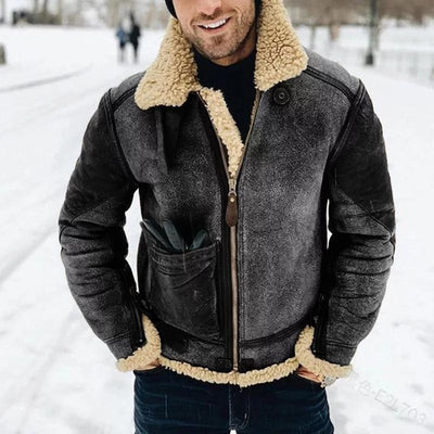 Ephraim® | Heavy Fleece Leather Jacket