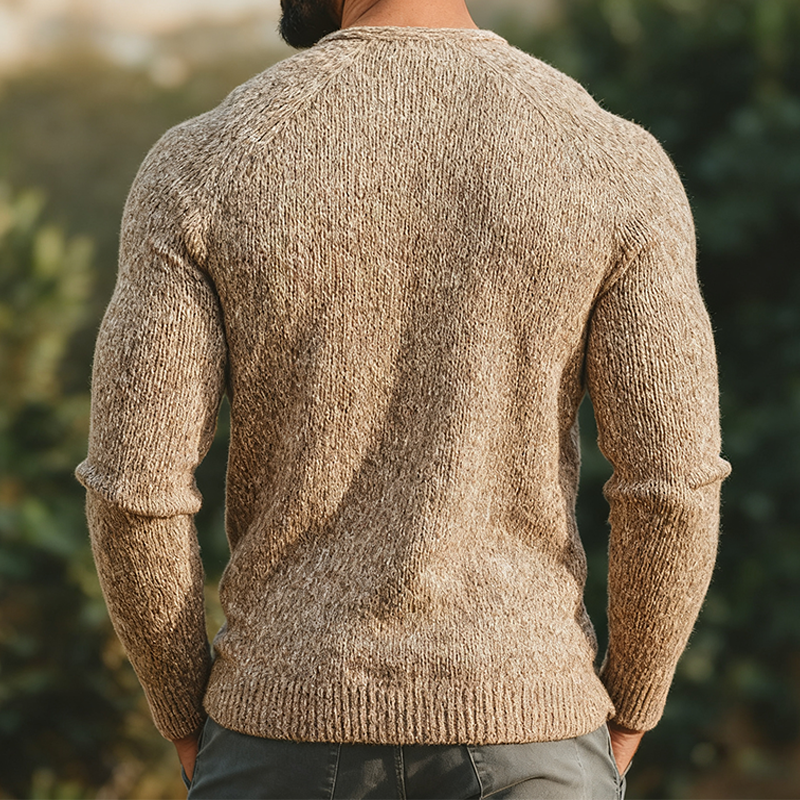 Men's Vine Casalnit Collarless Btn-Down Shirt Cardigan