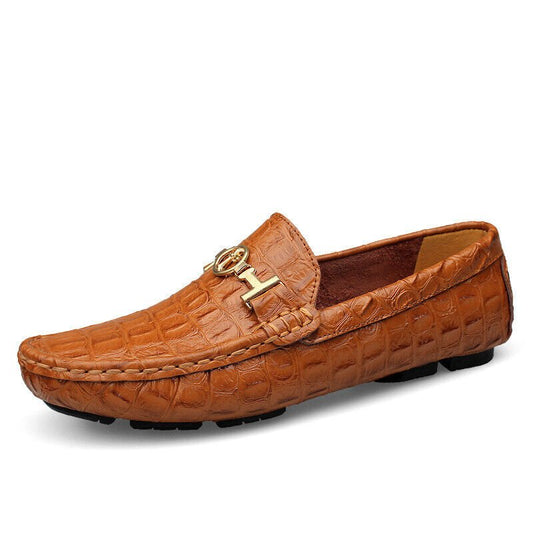 Zedekiah® | Brown Crocodile Loafer