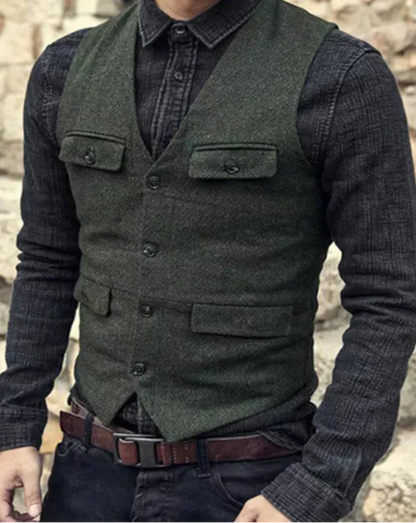 Vincent® | Olive Green Winter Cardigan, Effortless And Stylish