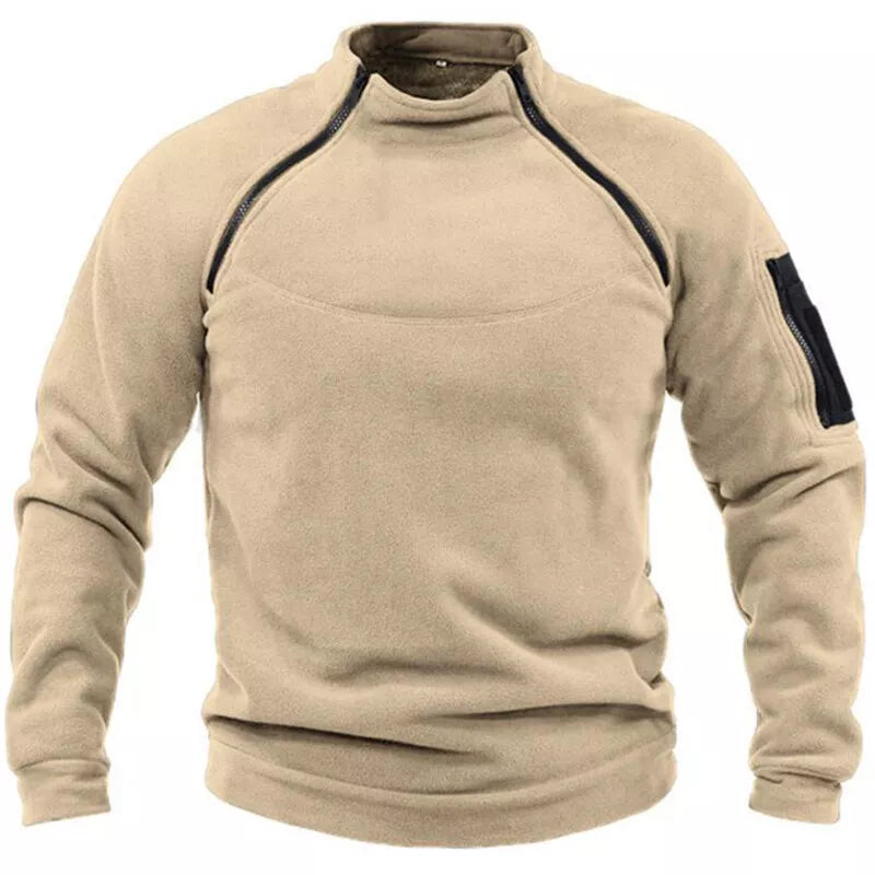 Koldo | Men's tactical fleece pullover with zip pockets