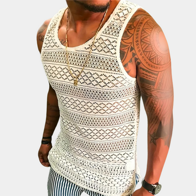 Lucas® | Fashionable hollow out tank top for men