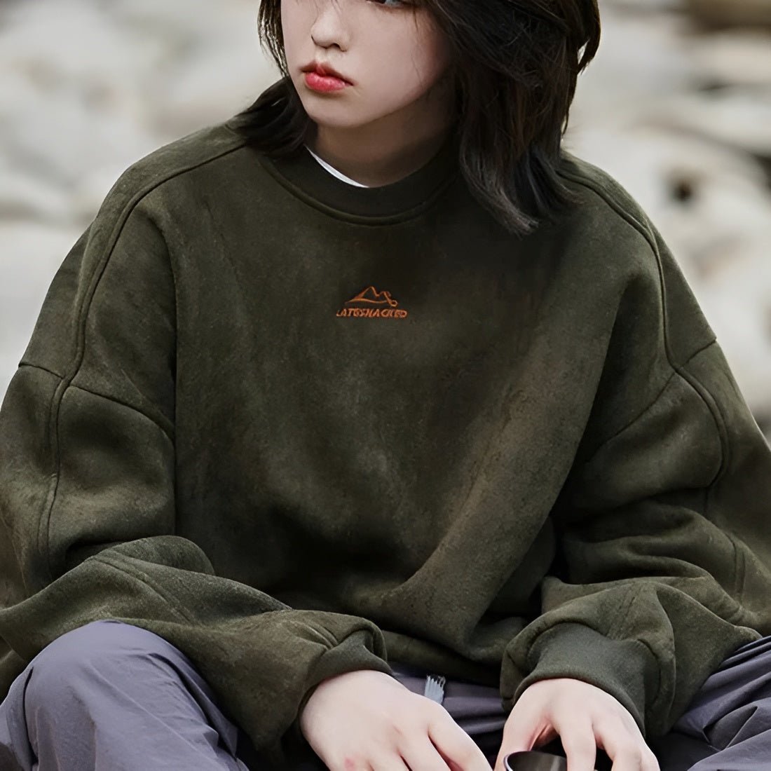 Graham | Modern suede sweater