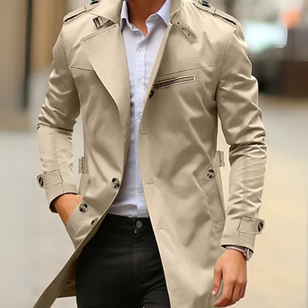 Iago® | Chic Trench Coat For Men