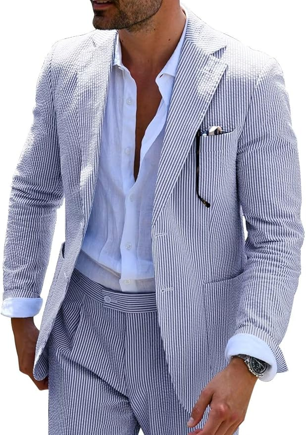 Hola Striped Summer Suit (Pants + Jacket)