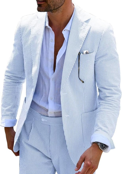 Hola Striped Summer Suit (Pants + Jacket)