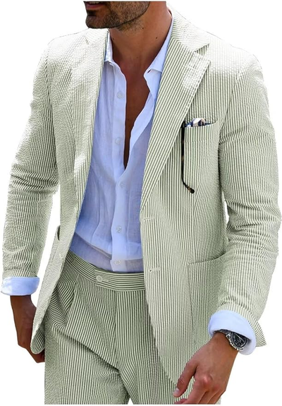 Hola Striped Summer Suit (Pants + Jacket)