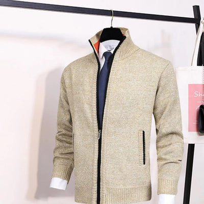 Creta | Classic full-zip cardigan for men