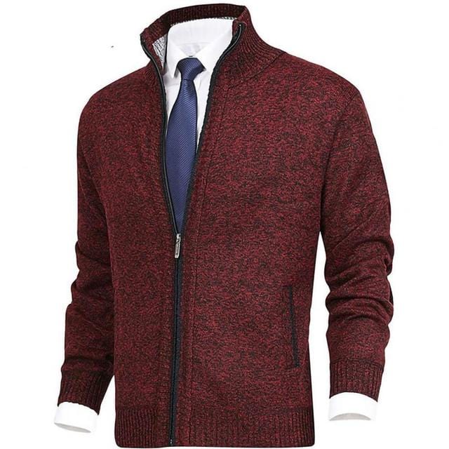 Creta | Classic full-zip cardigan for men