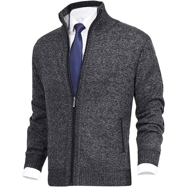Creta | Classic full-zip cardigan for men