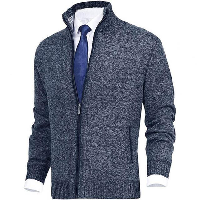 Creta | Classic full-zip cardigan for men