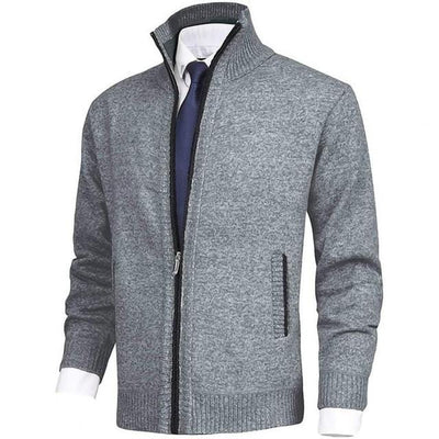 Creta | Classic full-zip cardigan for men