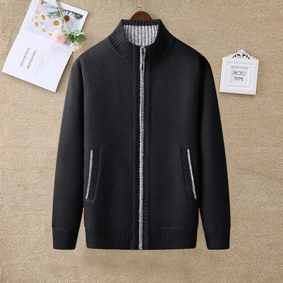 Creta | Classic full-zip cardigan for men