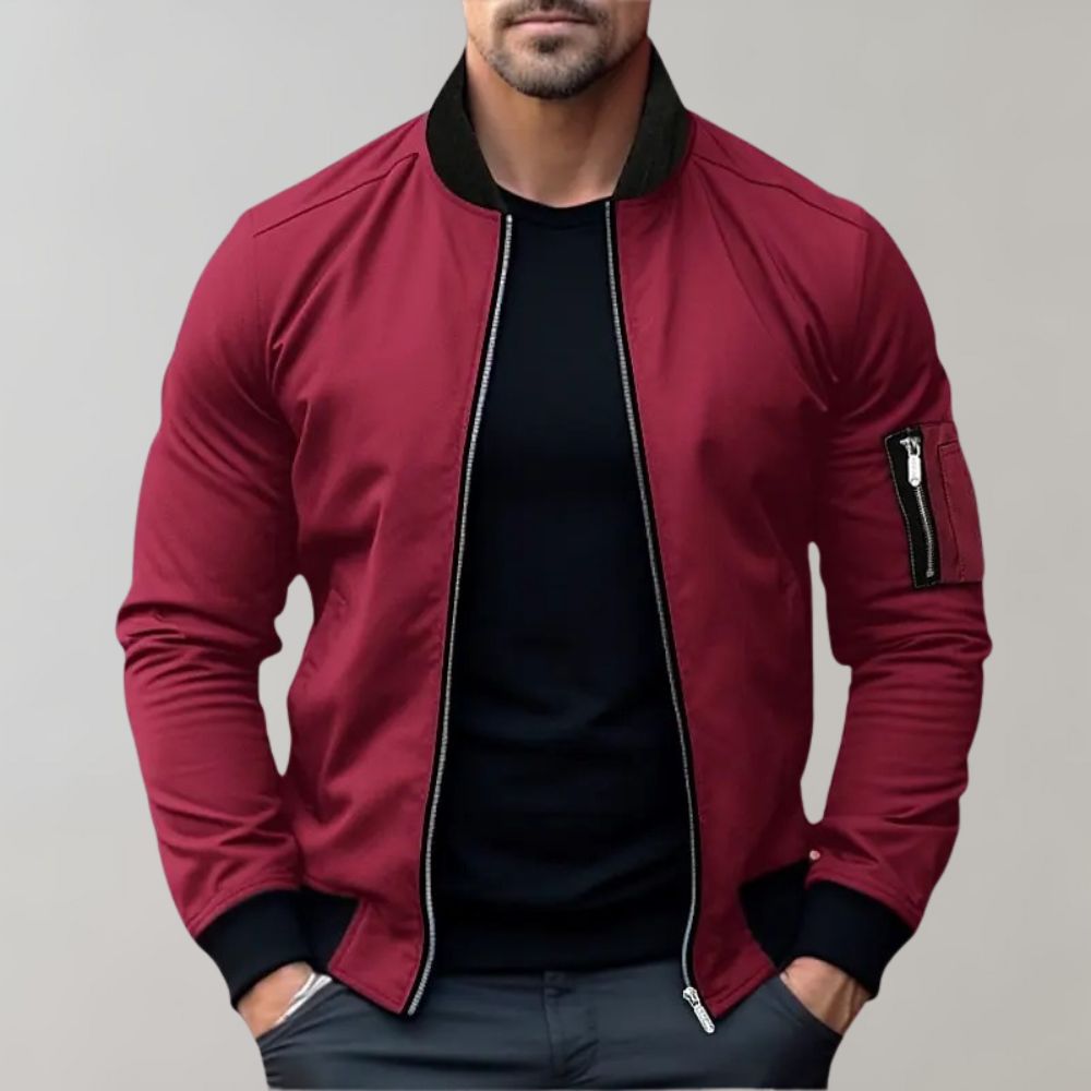 Joaus | – Lightweight bomber jacket with zip closure