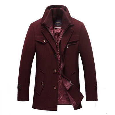 Wenceslaus | Long quilted coat with double zipper
