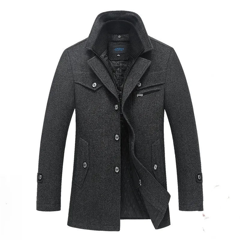 Wenceslaus | Long quilted coat with double zipper