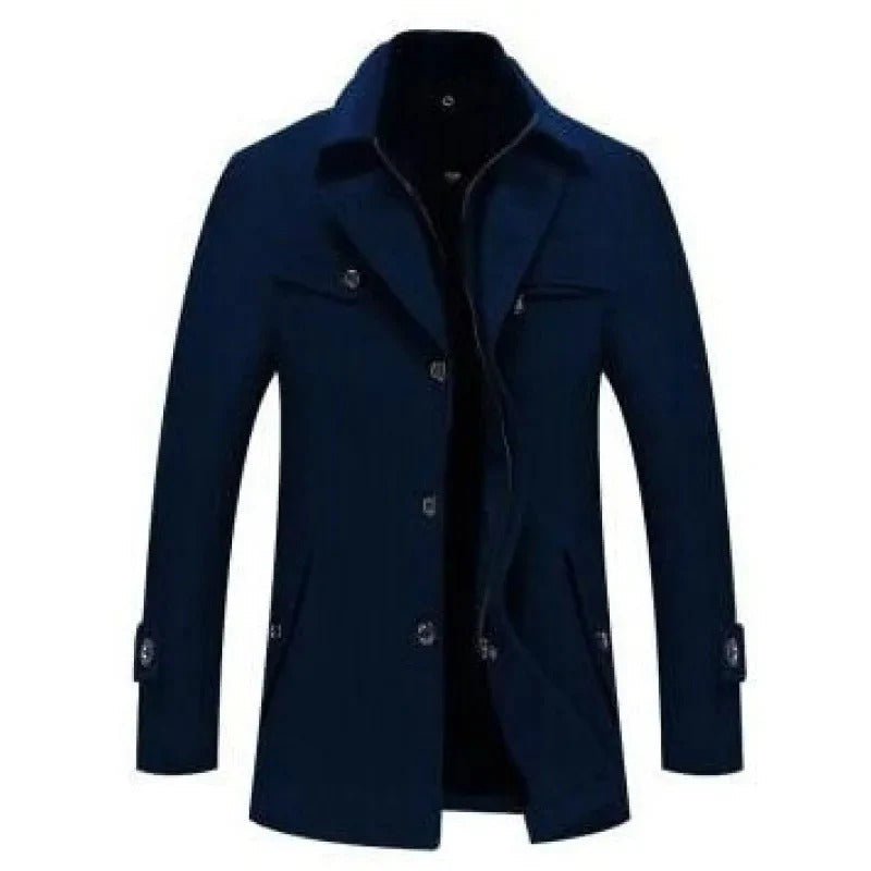 Wenceslaus | Long quilted coat with double zipper