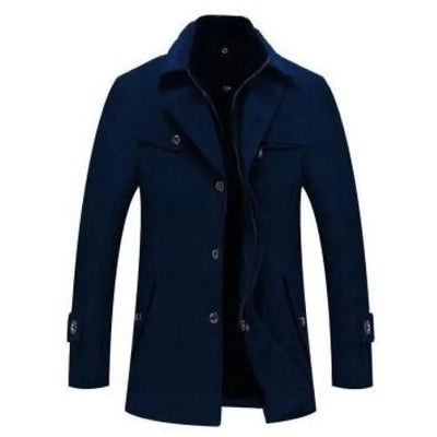 Wenceslaus | Long quilted coat with double zipper