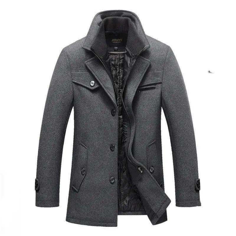Wenceslaus | Long quilted coat with double zipper