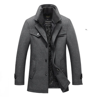 Wenceslaus | Long quilted coat with double zipper