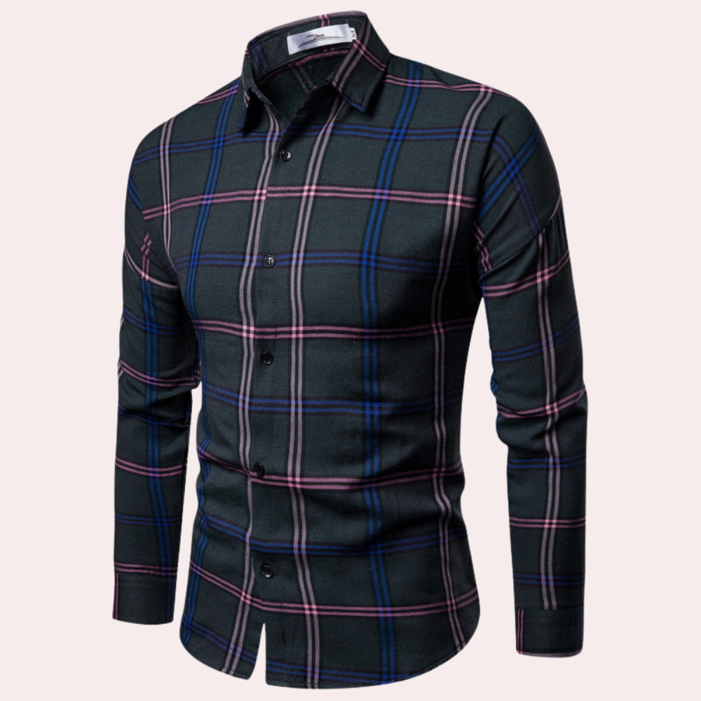 Nicolás® | Fashionable checked shirt for men