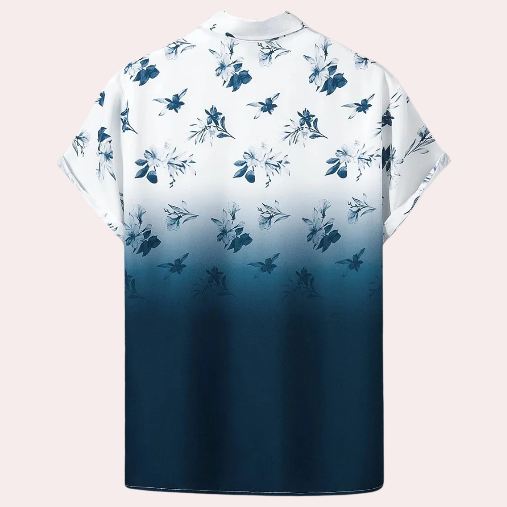 Tristán® | Gradient buttoned summer shirt for men