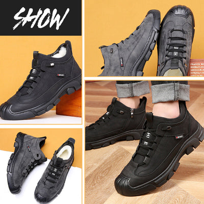Caden® | Men's winter sneakers with faux fur lining