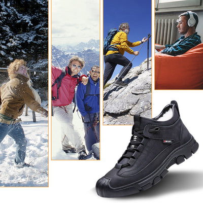 Caden® | Men's winter sneakers with faux fur lining