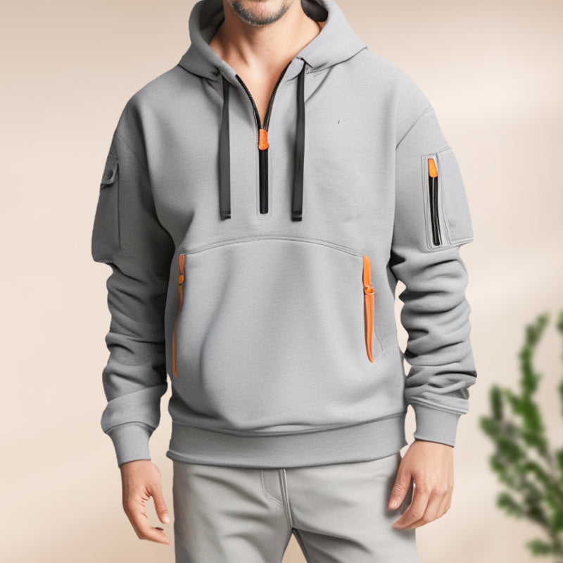 Livio | Modern half-zip hoodie