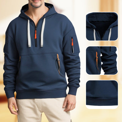 Livio | Modern half-zip hoodie