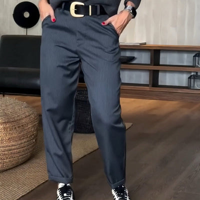 Nile® | Striped Suit Trousers