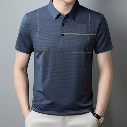 Alistair® | Loose, Cool And Breathable T-Shirt With Revere Collar For Men