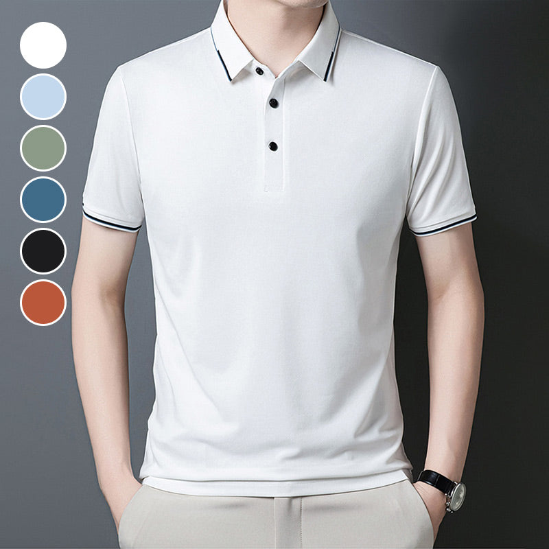Barney® | Short Sleeve Cuffed T-Shirt For Business Casual Men