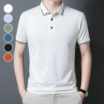 Barney® | Short Sleeve Cuffed T-Shirt For Business Casual Men