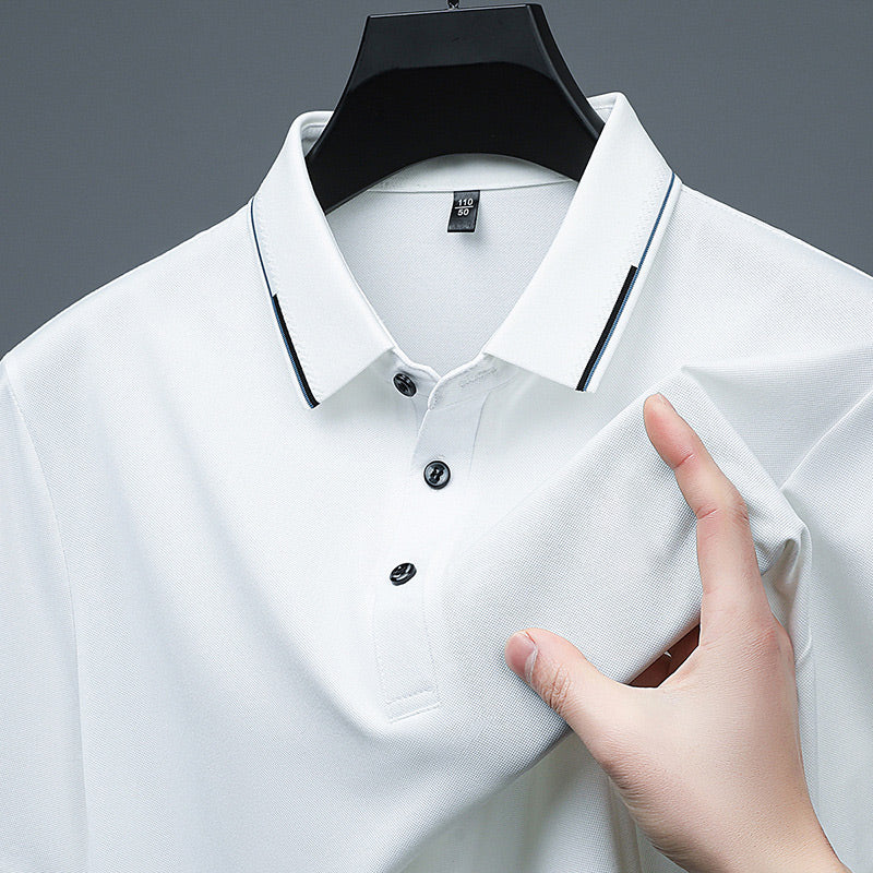 Barney® | Short Sleeve Cuffed T-Shirt For Business Casual Men