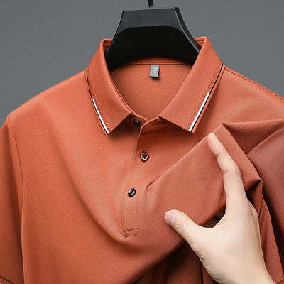 Barney® | Short Sleeve Cuffed T-Shirt For Business Casual Men