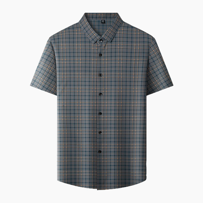Marcel® | 2025 New Men'S Plaid Short Sleeve Shirt Fashionable And Comfortable